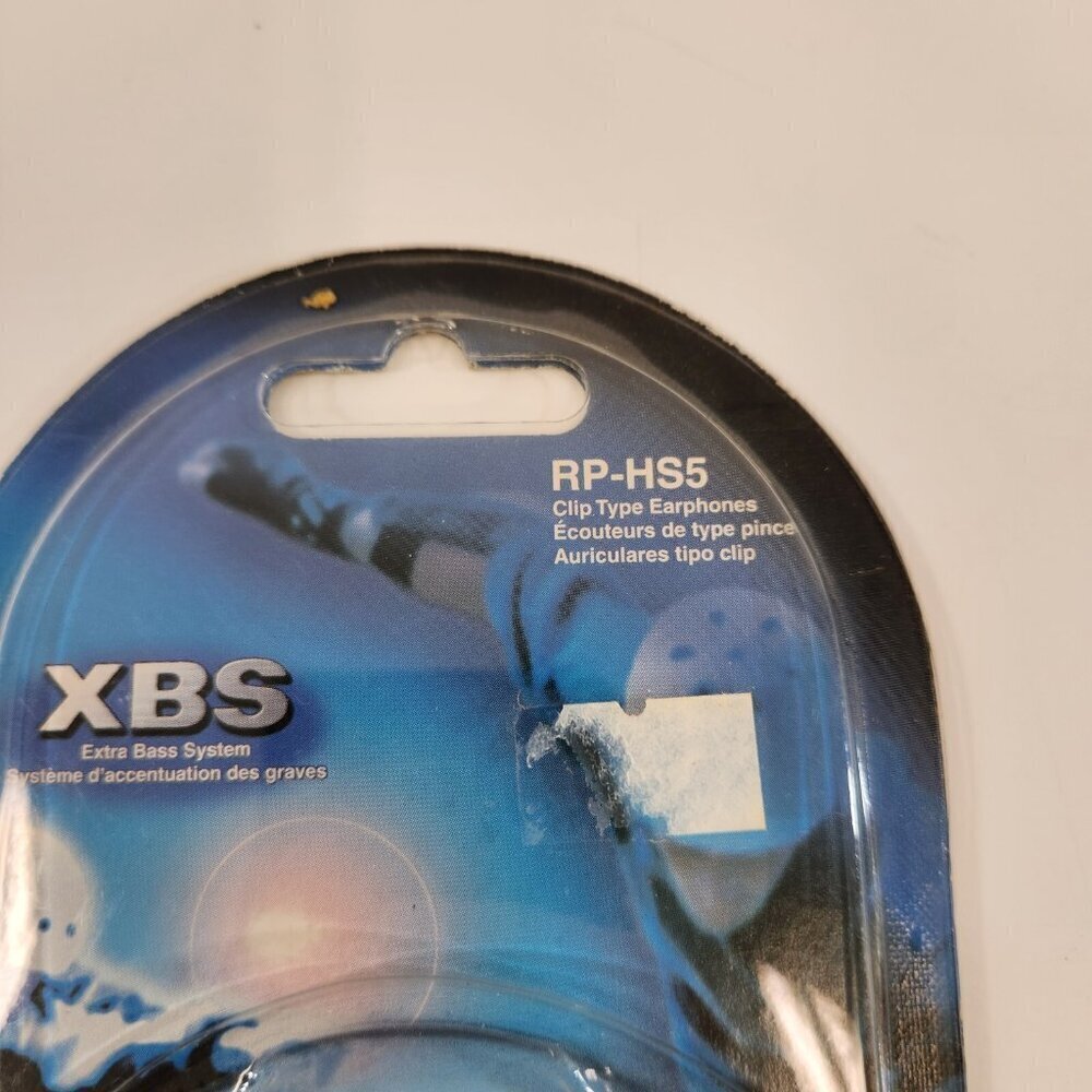 Panasonic Stereo Headphones RP-HS5 Silver Ear Clip Style XBS NOS Sealed - Picture 4 of 8